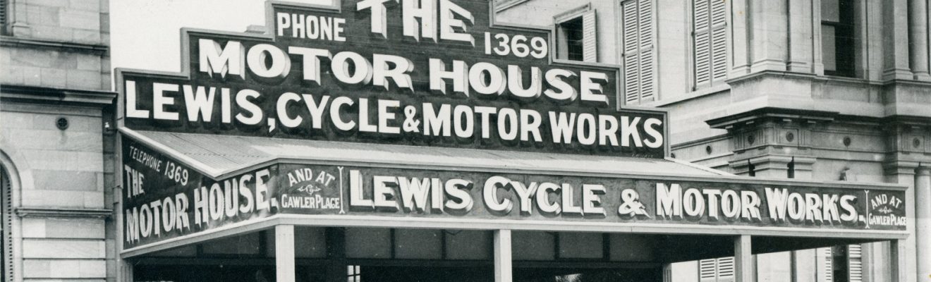 The Lewis Motor House in Victoria Square